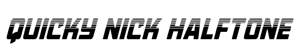 Quicky Nick Halftone Font Image