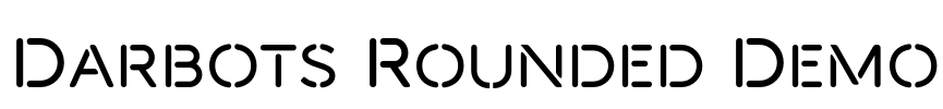 Darbots Rounded Demo Font Image