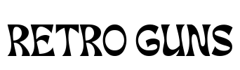 RETRO GUNS Font Image