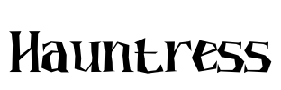 Hauntress Font Image