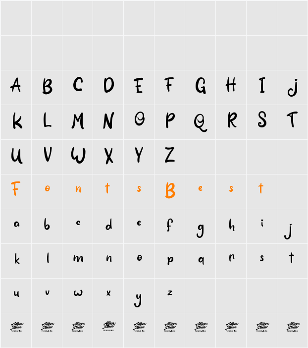 Birani Character Map