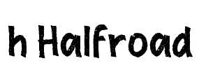 h Halfroad Font Image