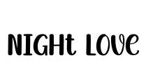 Night Love Font Image