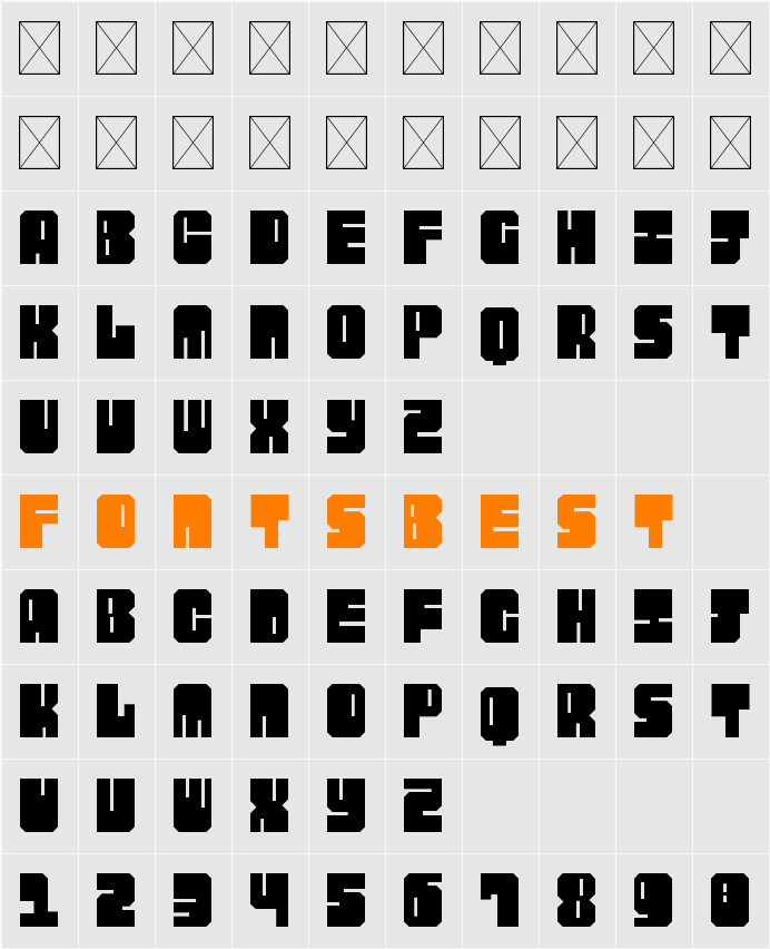Fruit Punch Character Map