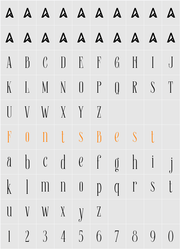 Euromunche Character Map
