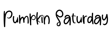 Pumpkin Saturday Font Image