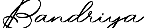 Bandriya Font Image