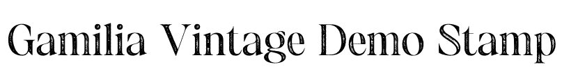 Gamilia Vintage Demo Stamp Font Image