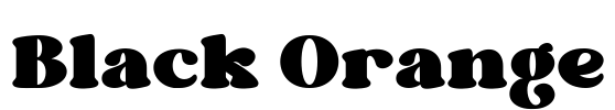 Black Orange Font Image