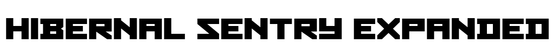 Hibernal Sentry Expanded Font Image