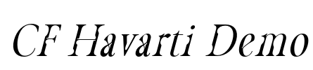 CF Havarti Demo Font Image