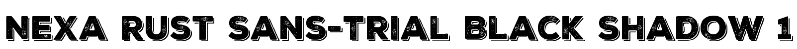 Nexa Rust Sans-Trial Black Shadow 1 Font Image