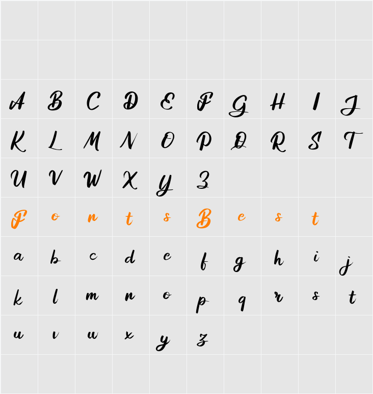 Adisone FREE Character Map