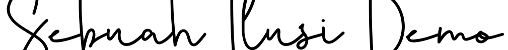 Sebuah Ilusi Demo Font Image