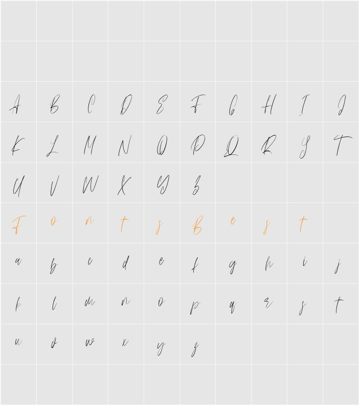 Anestacilla Free Character Map