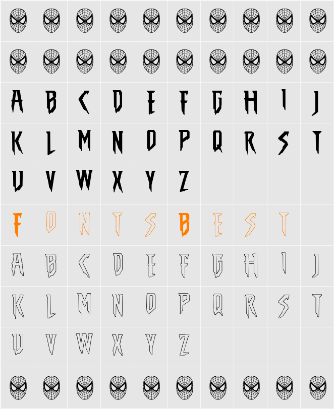 THE AMAZING SPIDER-MAN Character Map