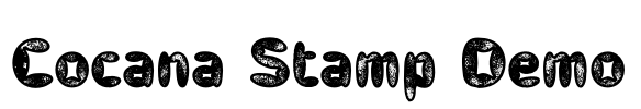 Cocana Stamp Demo Font Image