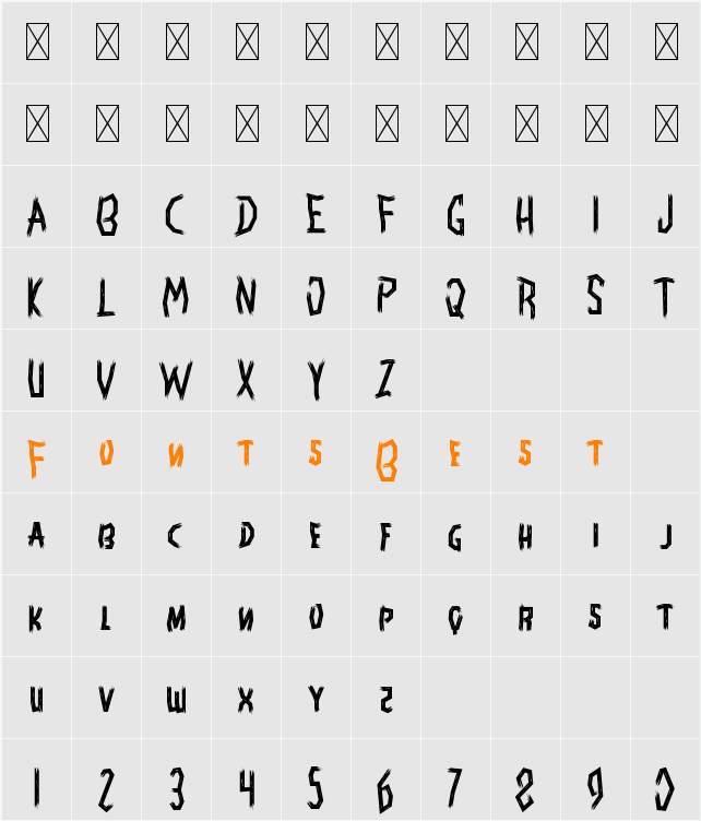 Ghostly Guffaws Broken Character Map