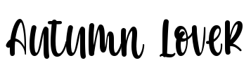 Autumn Lover Font Image