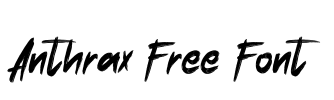 Anthrax Free Font Font Image