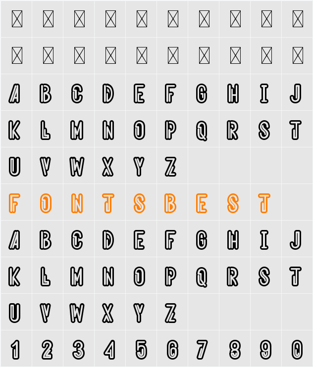 Aeroshodic Character Map
