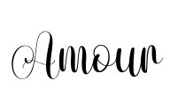 Amour Font Image