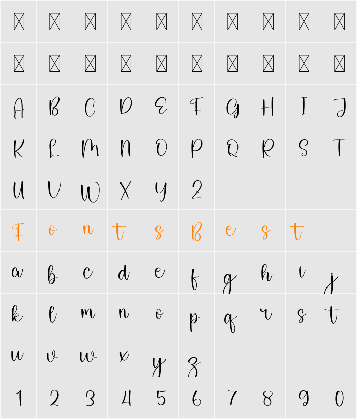 Cools Character Map