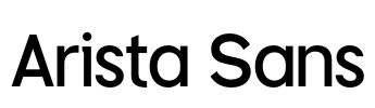 Arista Sans Font Image