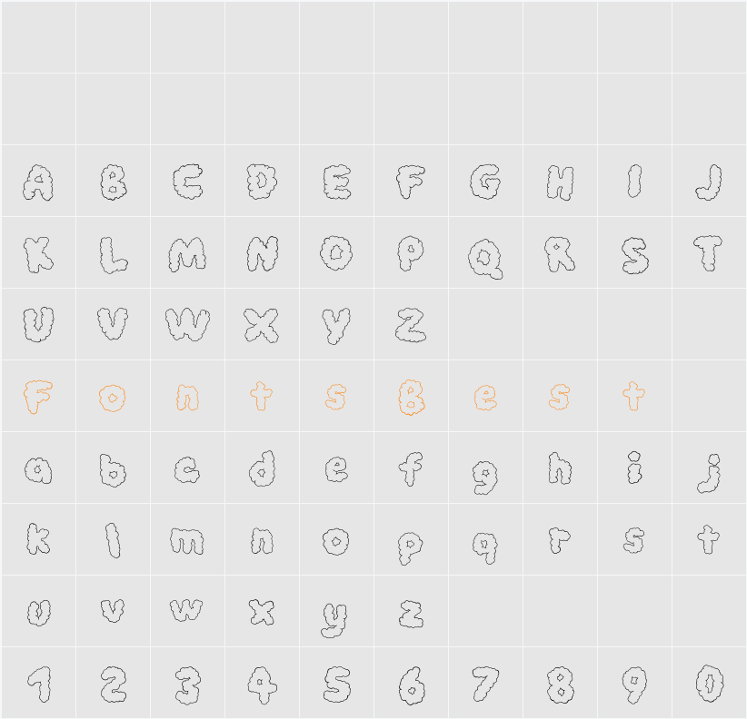So cloudy Character Map