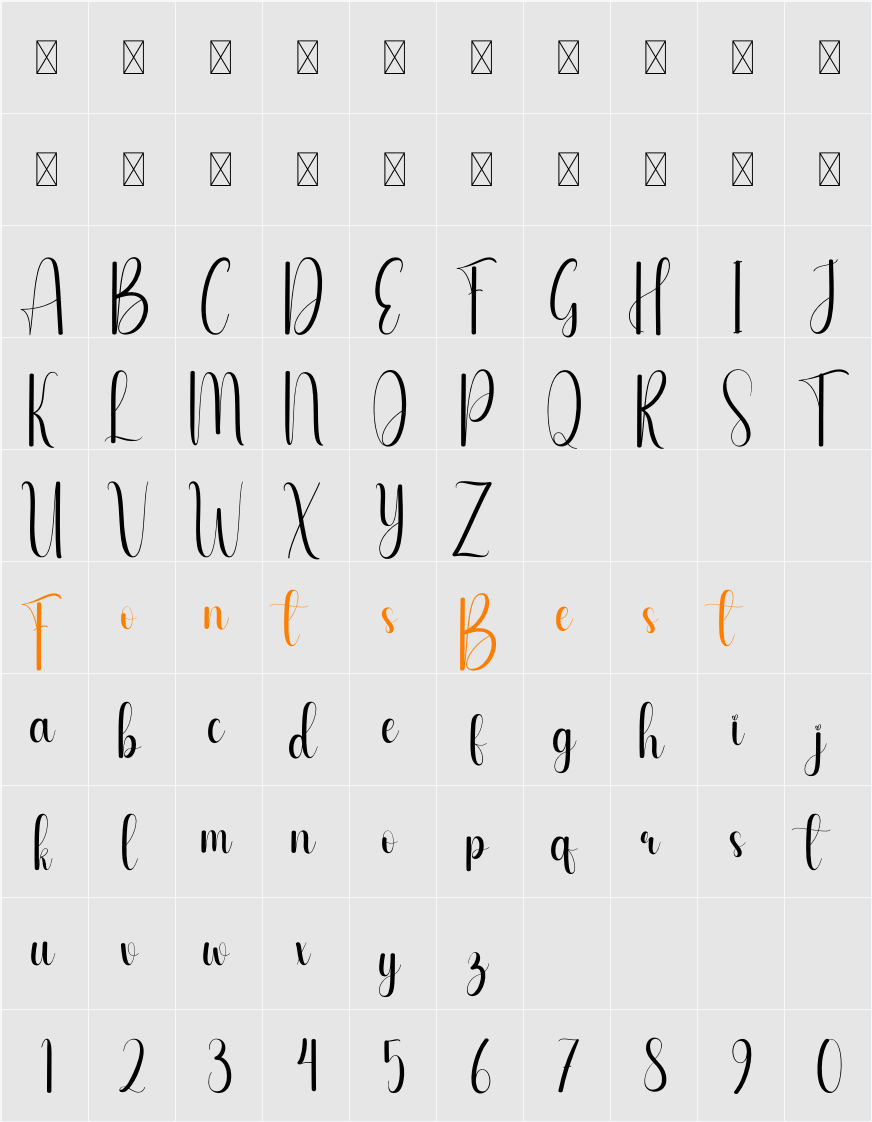 Amfiby Character Map