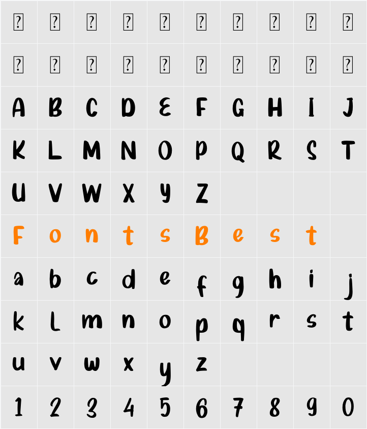 Bafaqih Character Map