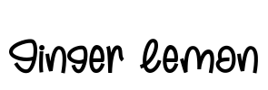 Ginger Lemon Font Image