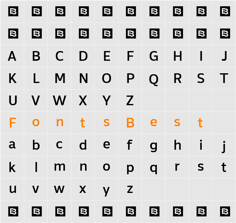 Altersan Med Character Map