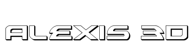 Alexis 3D Font Image