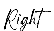 Right Font Image
