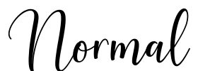 Normal Font Image