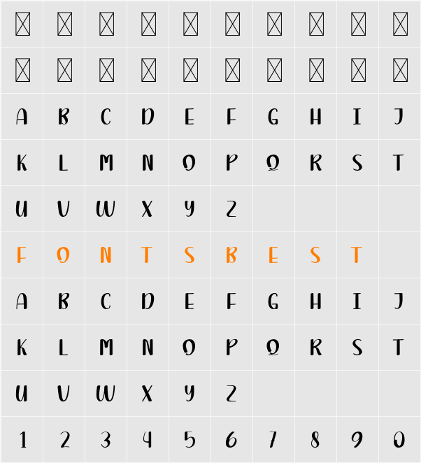 Snowshoes Character Map