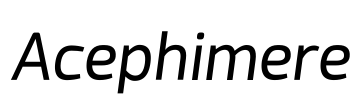 Acephimere Font Image