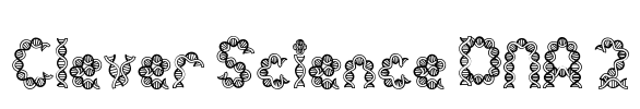 Clever Science DNA 2 Font Image