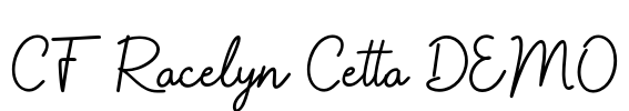 CF Racelyn Cetta DEMO Font Image