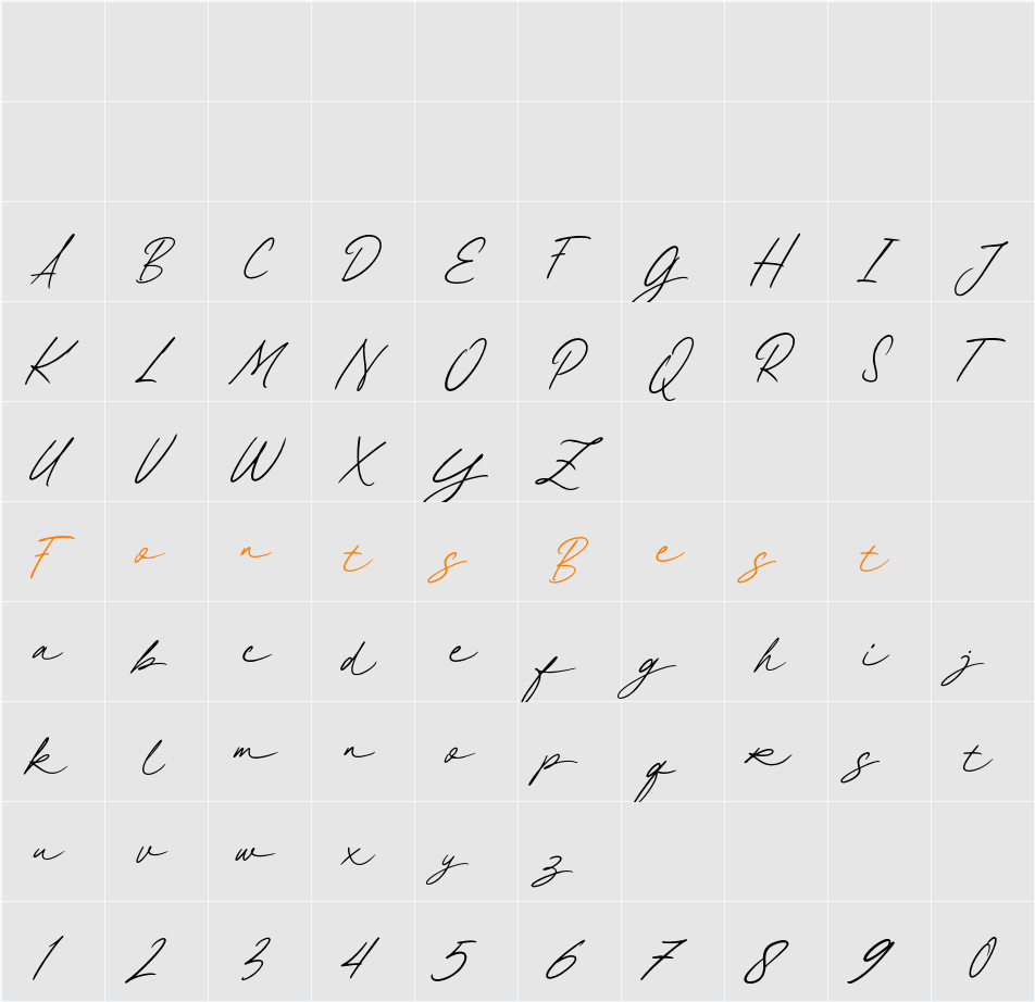 Demo Beloved Paradise Med Character Map