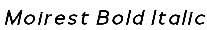 Moirest Bold Italic Font Image