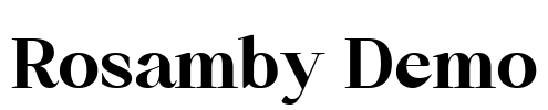 Rosamby Demo Font Image