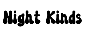 Night Kinds Font Image