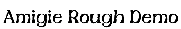 Amigie Rough Demo Font Image