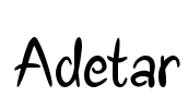 Adetar Font Image