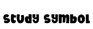 Study Symbol Font Image