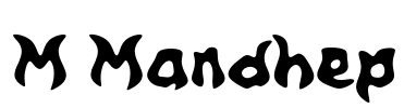 M Mandhep Font Image