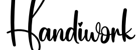 Handiwork Font Image