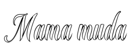 Mama muda Font Image